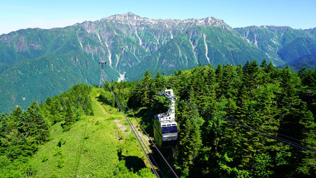 国内唯一の2階建てロープウェイ / 1