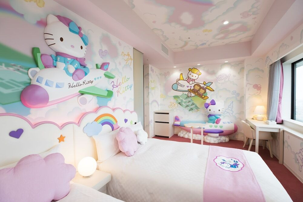 エアポートターミナル直結のホテルでキティとフライト気分！3966071