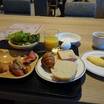 朝食、ホットサンドが美味しかった。