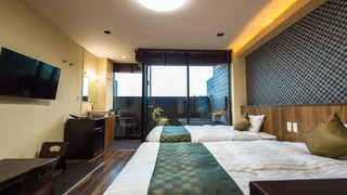 [和モダン和洋室] 25平米 + 専用テラス6平米 信楽焼露天風呂 喫煙可