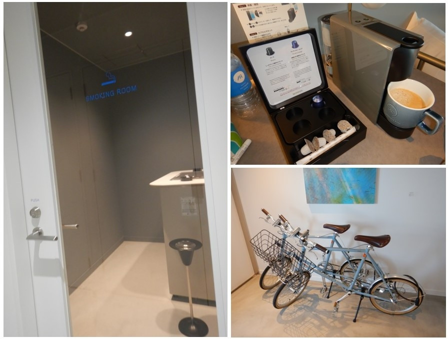 2F喫煙所/お部屋のコーヒー/ﾚﾝﾀﾙ自転車(1H500円)