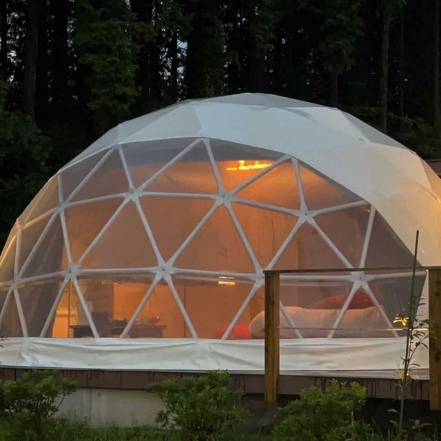 豊かな緑に囲まれたテントタイプの客室「グランピングドーム」 / 1