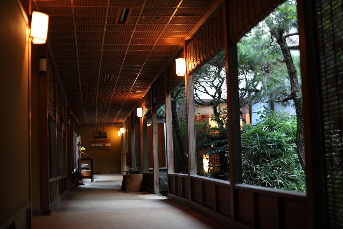 大浴場前の廊下