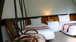 ラグジュアリー ダブルまたはツインルーム シングルベッド 2 台 禁煙 マウンテンビュー