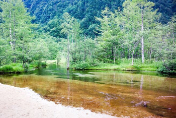 【絶景】初夏の上高地の明神池【長野県】