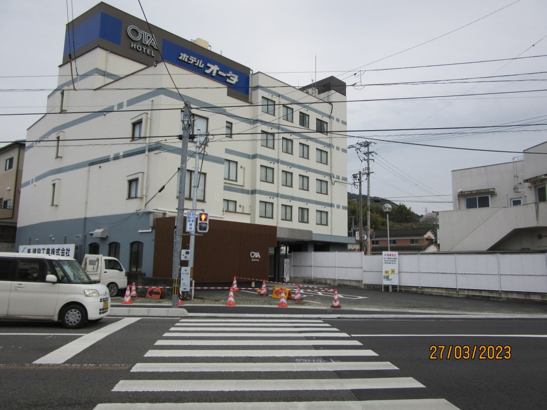 ホテルの外観。