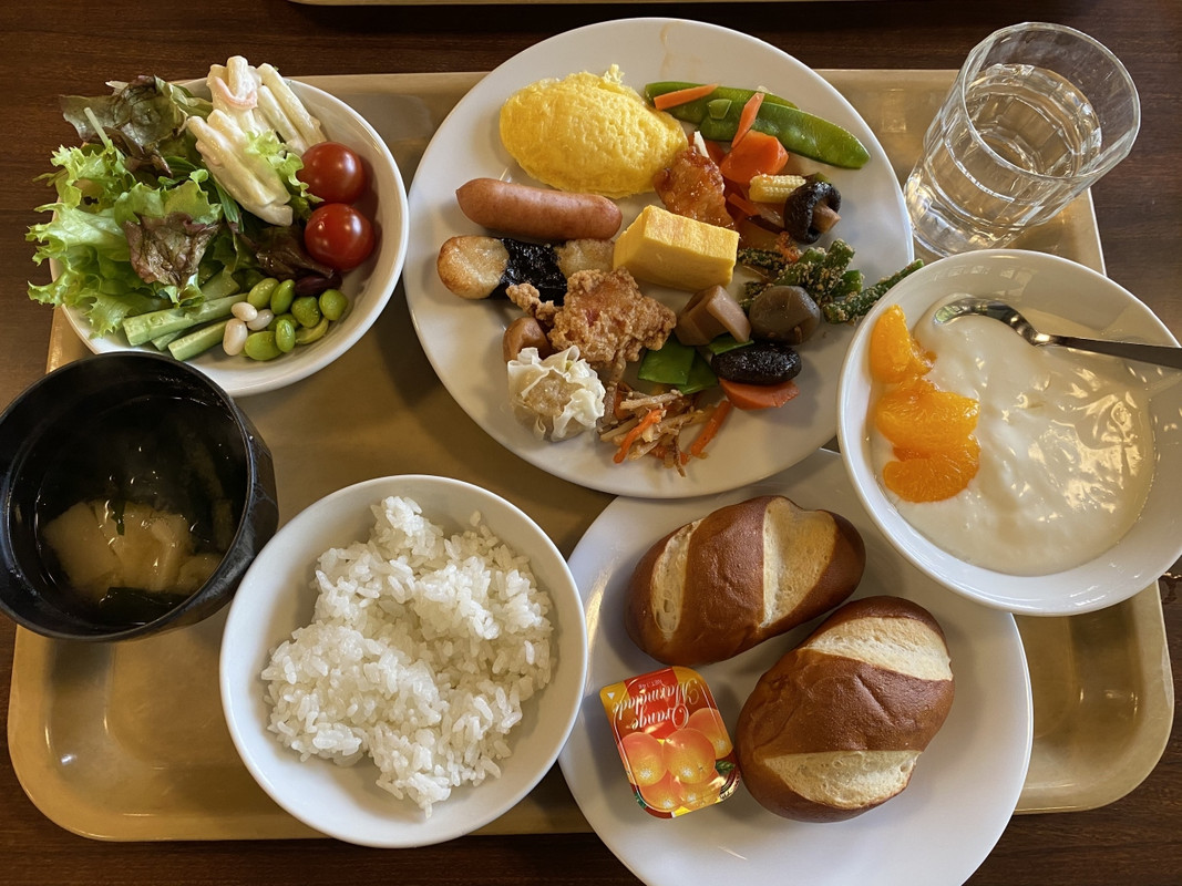 朝食バイキングの一部