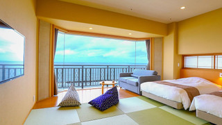 [禁煙]スーペリア和ベッドツイン3名定員シャワーのみ(オーシャンビュー)