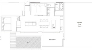 ファミリー ヴィラ 1 ベッドルーム (1階貸切プール付) 禁煙