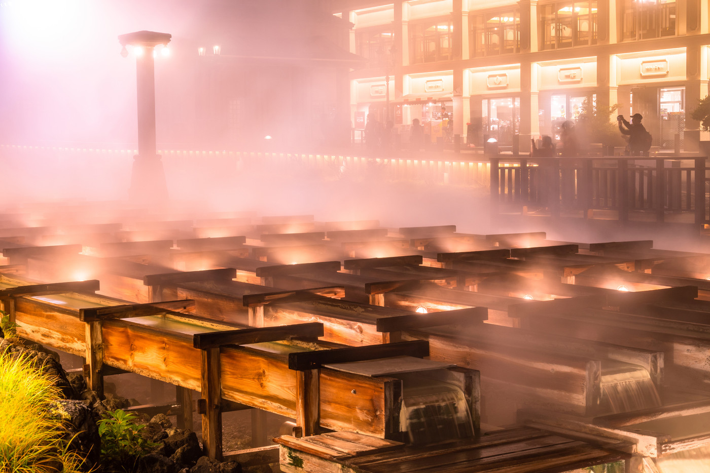 《群馬県》草津温泉・湯畑《夜景》