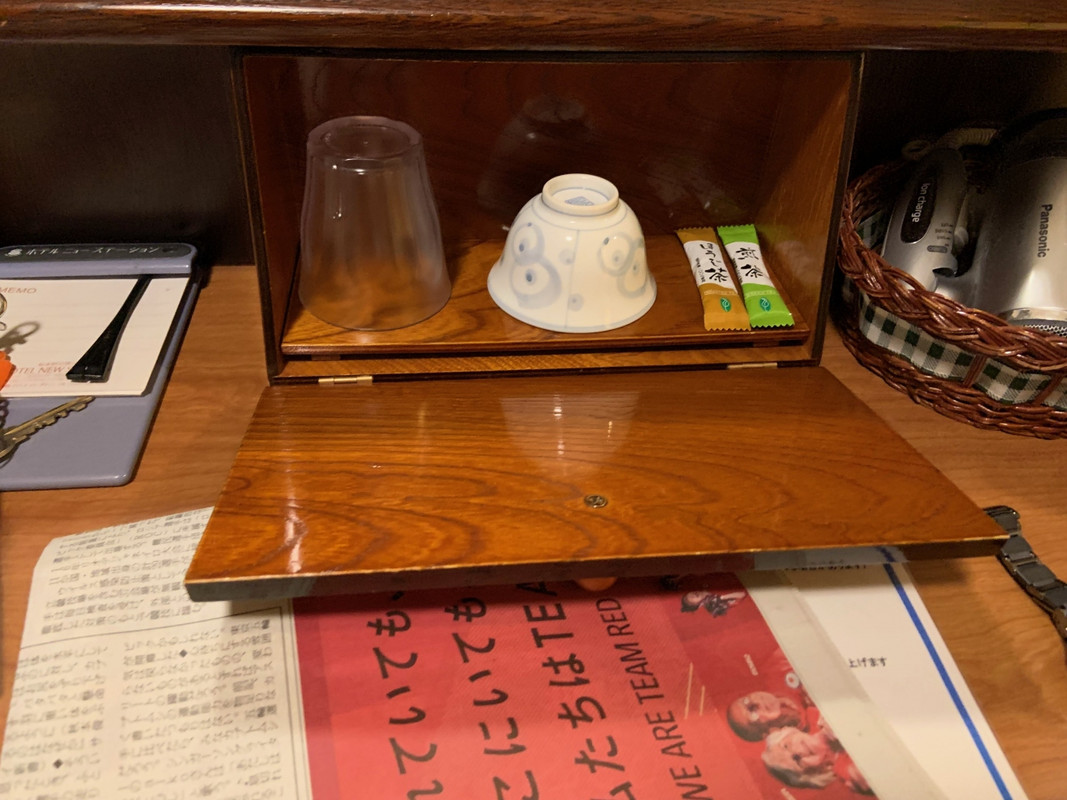 お茶セットが置いてある場所がユニークでした