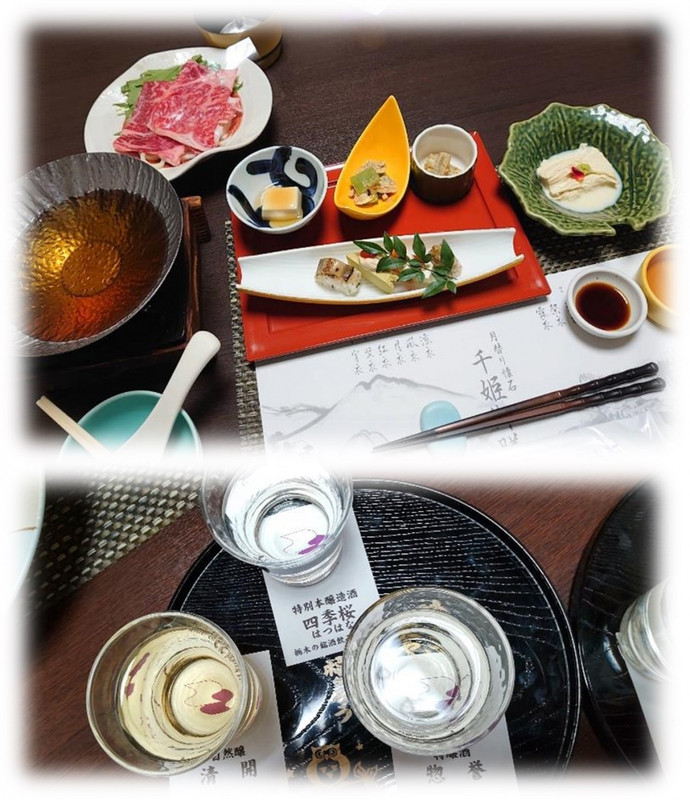 料理は湯葉はじめ満足できる内容、お酒の種類も豊富。