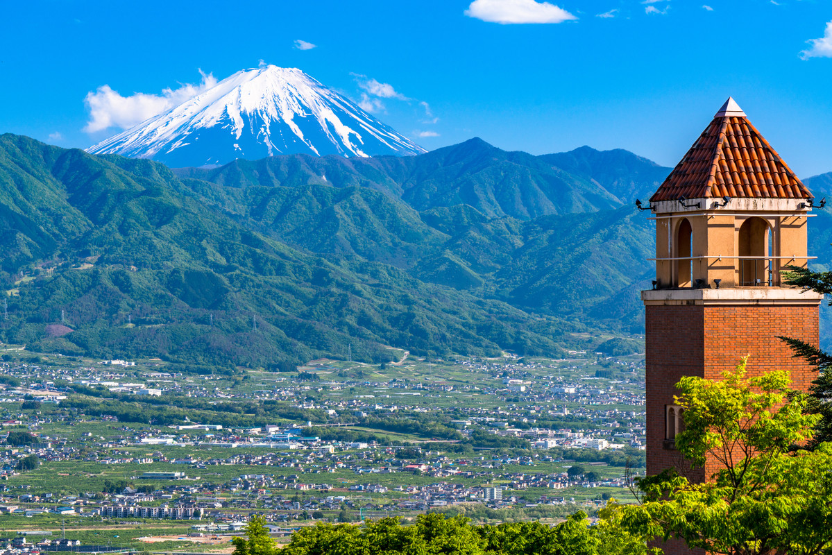 フルーツ公園より眺める富士山