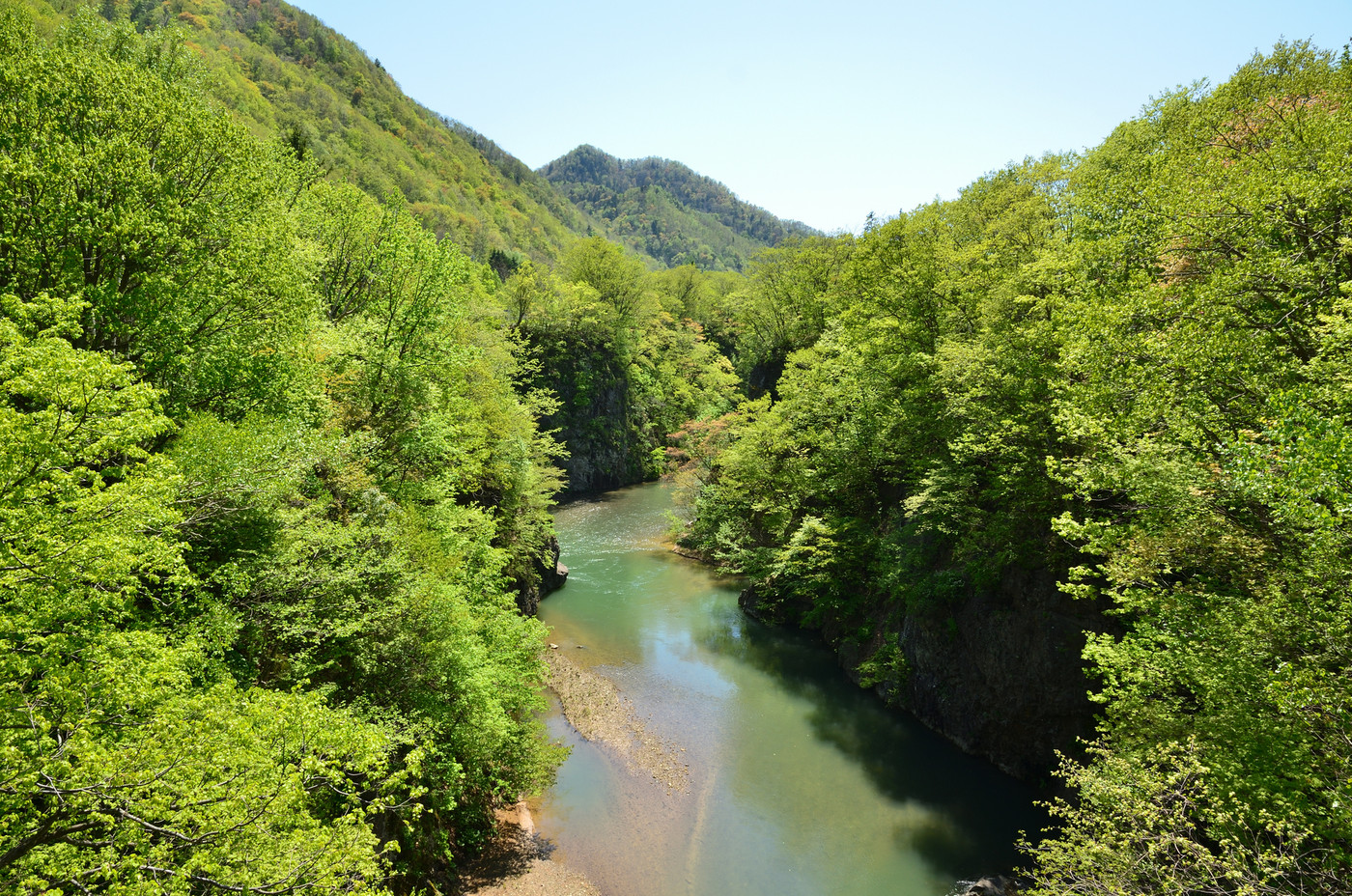 錦橋より 定山渓 札幌市