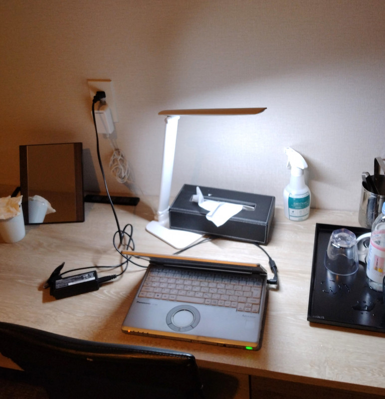 スタンドはフロントで貸出