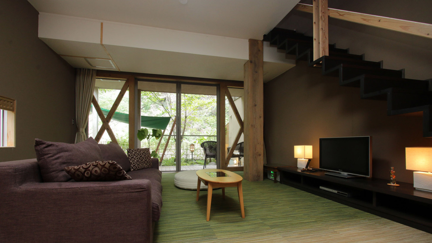 「森林セラピー基地」にある、全室離れのお宿3654783