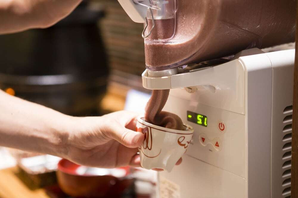 朝食ブッフェ_お汁粉ジェラート