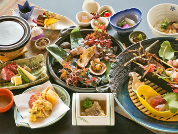 「南知多温泉郷 源氏香」料理 1113048 ■四季彩会席-基本-■“美味しい！”だけではございません。目でも香りも愉しむ、源氏香のご夕食。