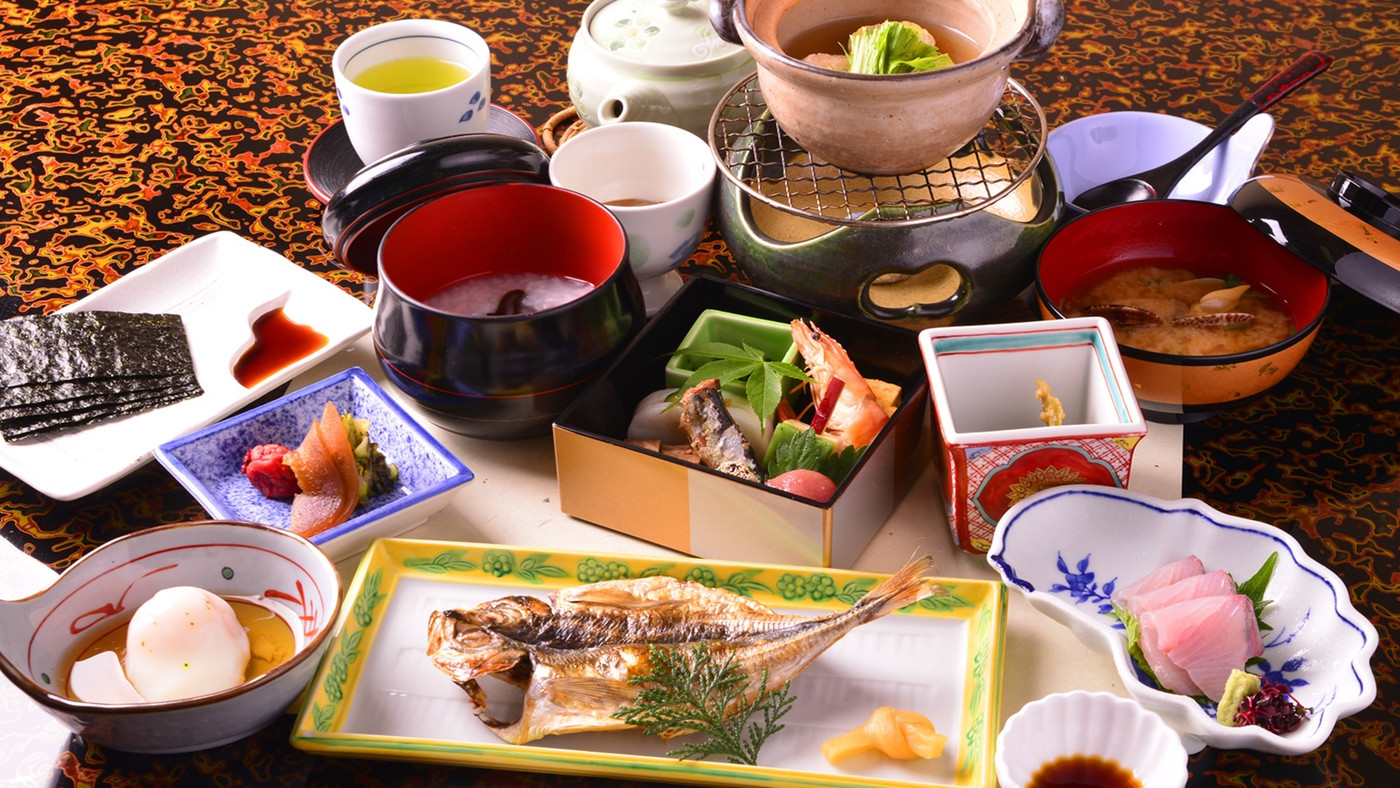 老舗のプレミアム干物が味わえる豪華和朝食3439415