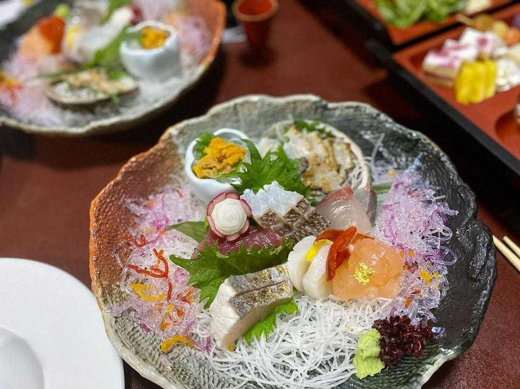 夕食 お造り一例
