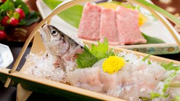 夏季限定 飛騨牛と岩魚会席 イメージ / 1