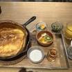 朝食　パンケーキ