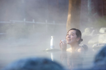 onsen woman portrait