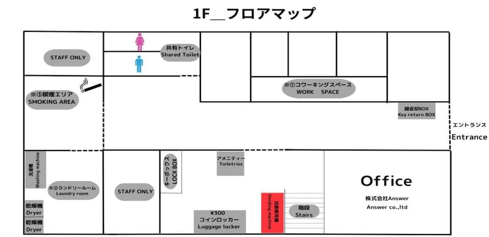 宿泊施設の地図