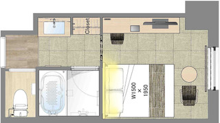 モデレート ダブルルーム バス・トイレセパレート 禁煙 (清掃は3日に1度となります)