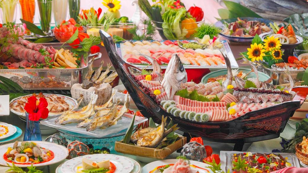 夕食バイキング一例① / 1