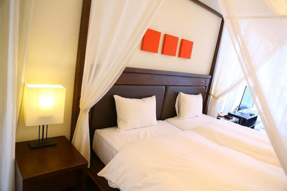 デラックスツインのベッド