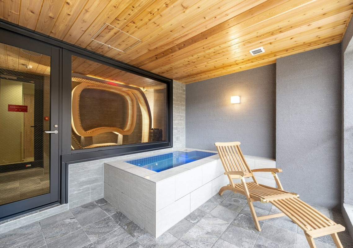 サウナ付き客室のサウナ