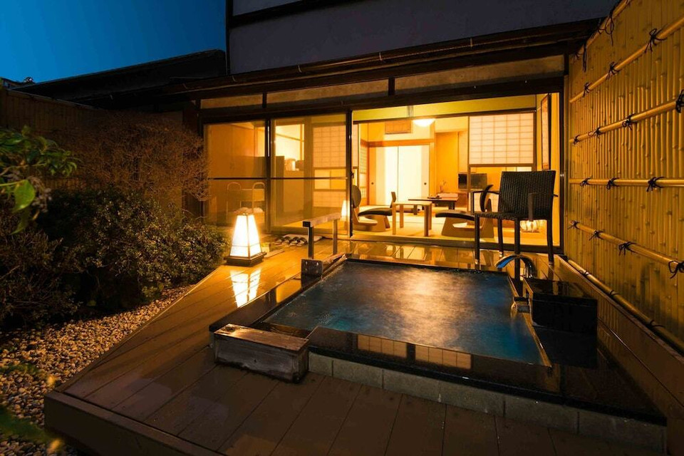 客室露天風呂一例②