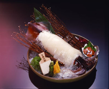 「せんざん 新横浜店」料理 588874 泳ぎイカ姿造り