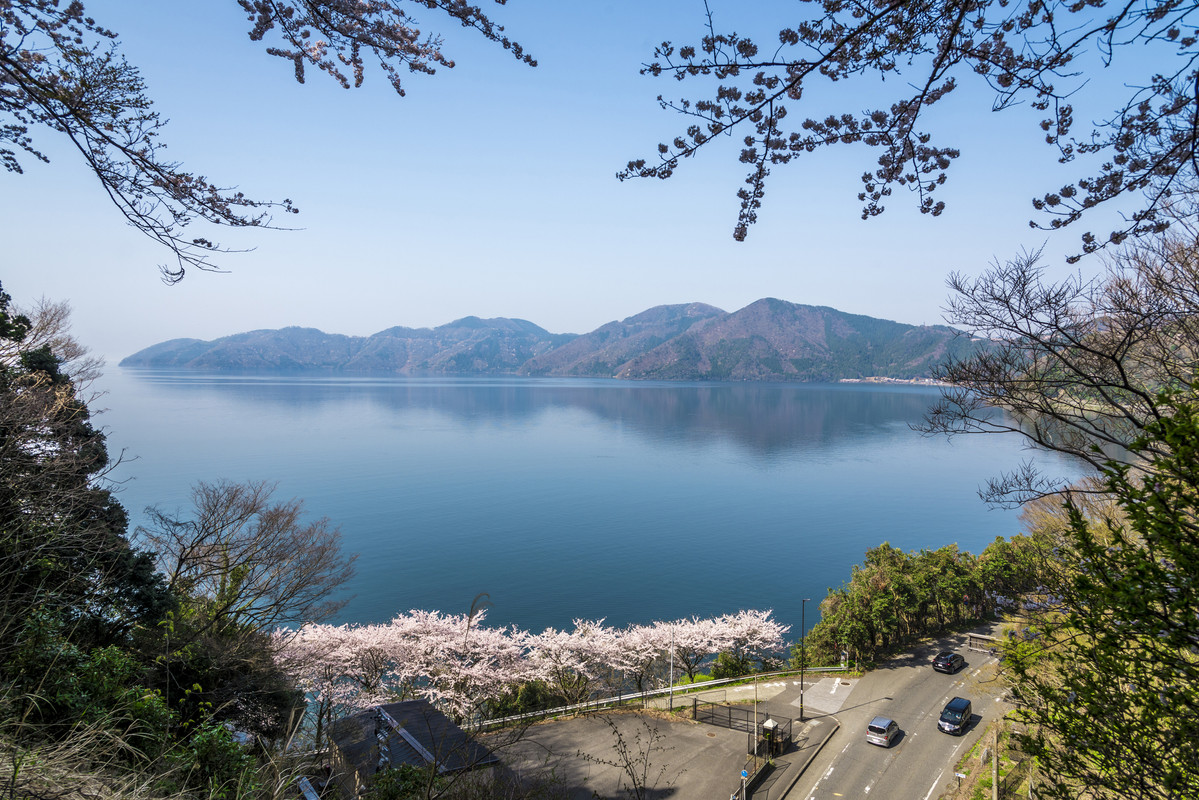 湖北から見る琵琶湖
