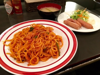 「カヤシマ」料理 16448 名物ナポリタンと荒挽きウィンナーを！