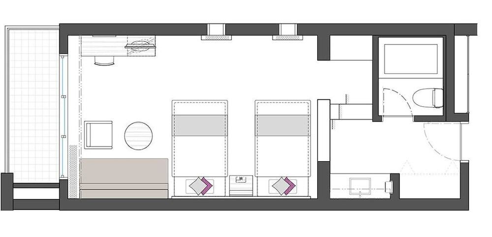 部屋からの景観