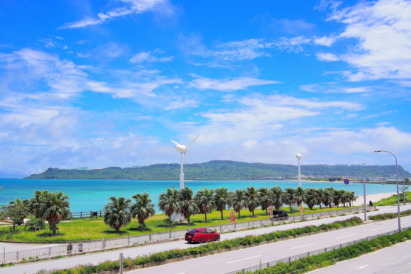 【沖縄】海中道路とビーチの風景