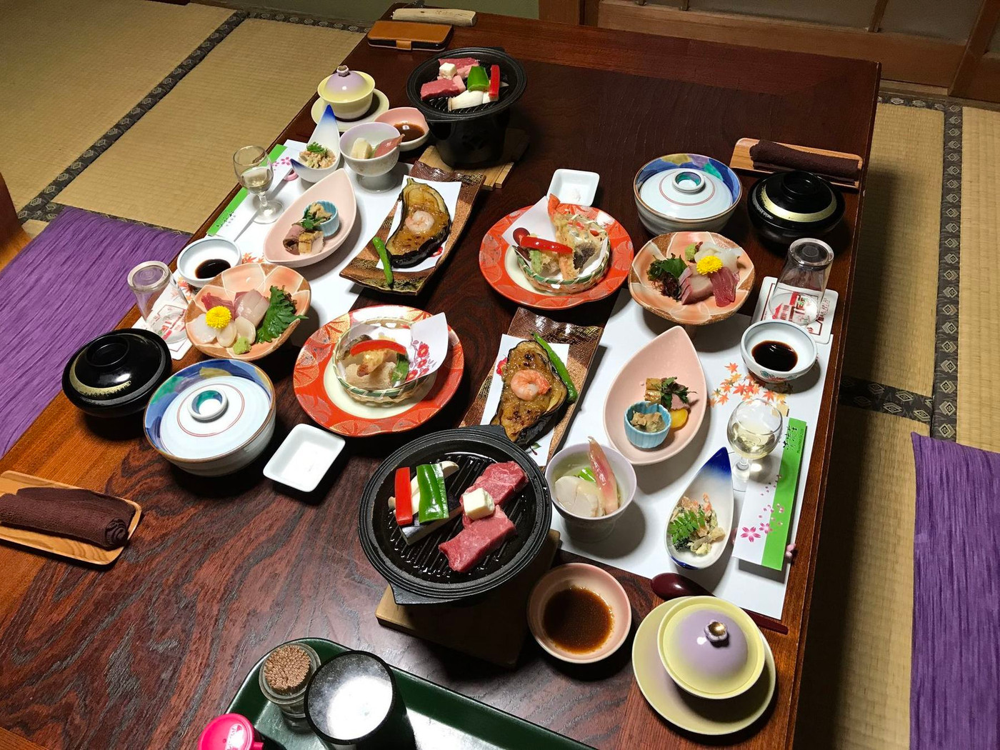 「菊池温泉 清流荘」 料理 98444070 夕食は別室の食事処にて