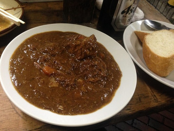 「清龍軒」 料理 61344713 名物のカレー＆バケット