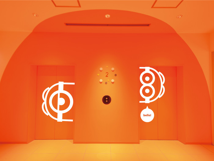 エレベーターにもミニオンを発見！客室に向かう前にテンションも上がります