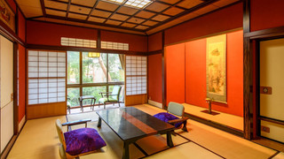 [秋の館・朱壁の和洋準特別室/秋園の間]10帖+ツイン 禁煙