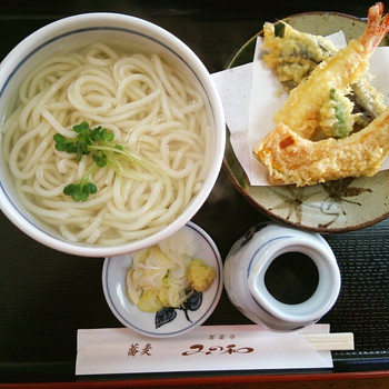 「みの和」 料理 23716222 天つき釜揚げうどん♪