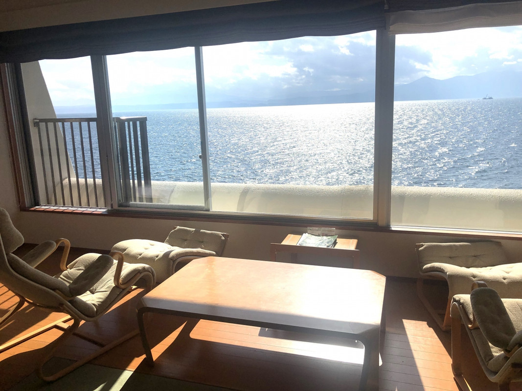 窓の景色は最高