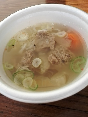 「長井水産（株）（直売センター）」料理 791820 つみれ汁￥100
