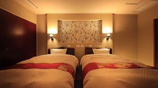 [離れ] Type A/温泉露天風呂+足湯+和洋室 (ツイン) 禁煙(12歳以下は宿泊頂けません)