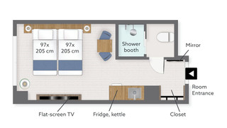 スタジオ 20 ツイン (禁煙)