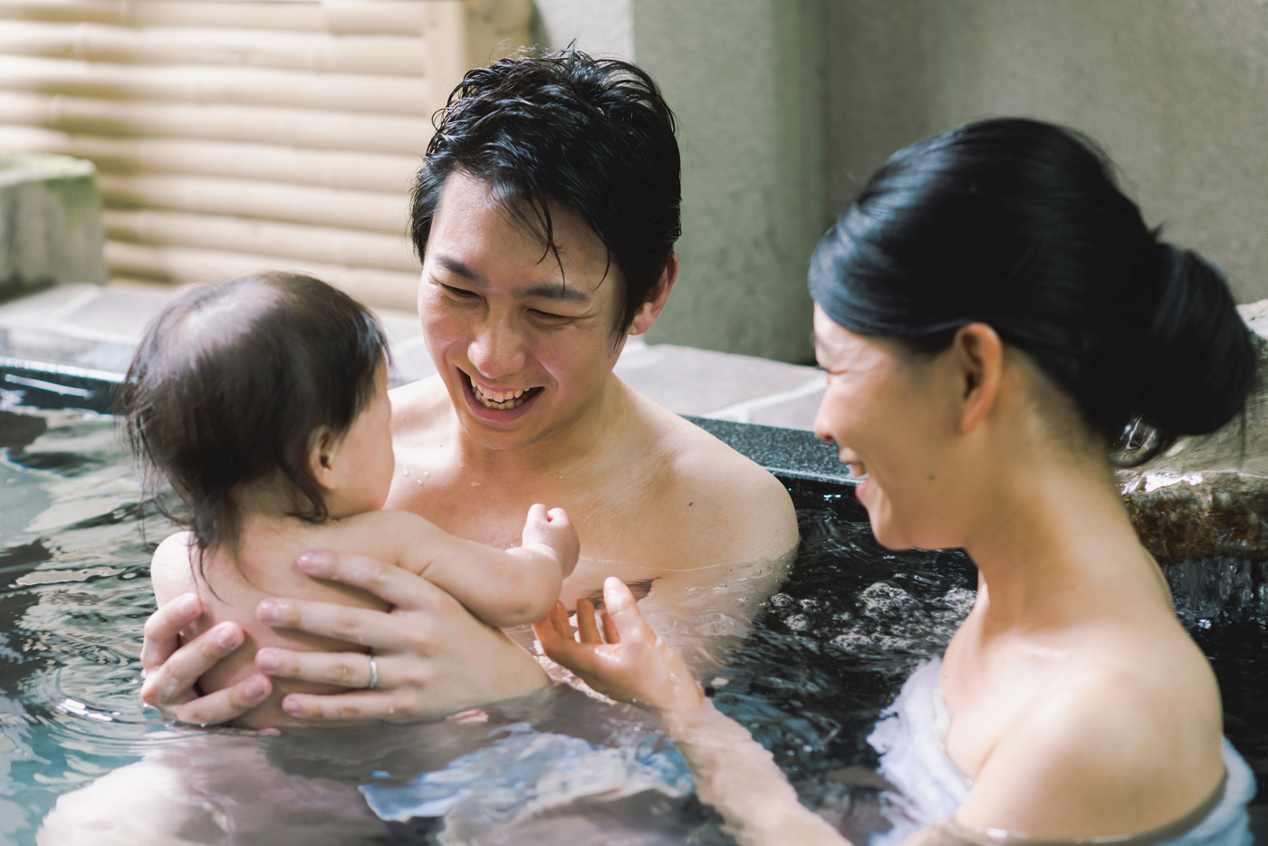 Hot spring trip　8 months old