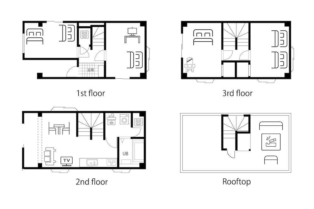 宿泊施設の地図