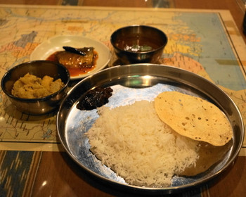 「Puja」料理 948594 2012.10 ターラをバスマティライスに変更（1,100円）カレーは骨付きマトンを選択